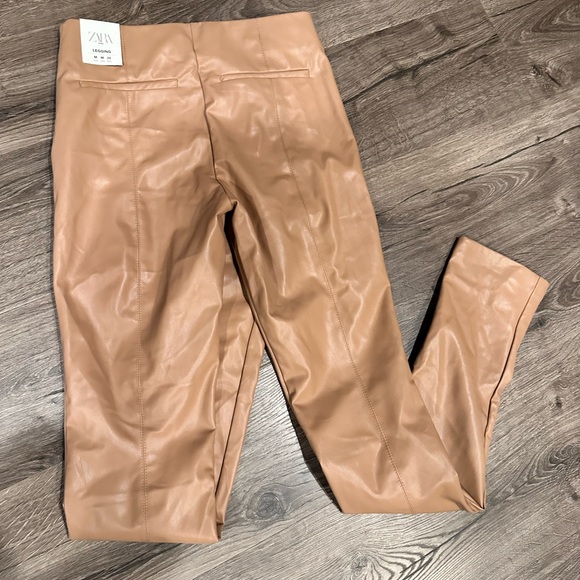 NWT - ZARA Faux Leather Pants - Picture 3 of 4